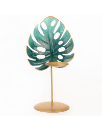 Bougeoir déco palmier 20x9x12cm