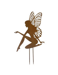 Silhouette déco fée fer 1x46x72cm