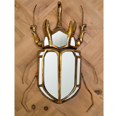 Miroir scarabée mural 37x6x25cm