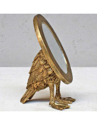 Miroir à poser Ovale pied palmés 20x13cm
