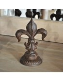 Bloque porte Fleur de Lys fonte 18x12cm