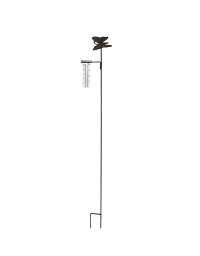 Pluviomètre à planter Papillon en fonte 71x8x10cm
