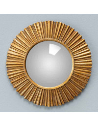 Petit miroir convexe doré Sanctus 18cm
