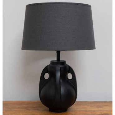 Lampe à poser Biblo noir 22x32cm