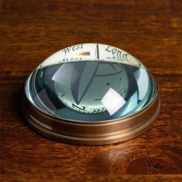 Boussole verre bombé 8x4cm