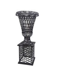 Support plante géant noir 90x90x202cm