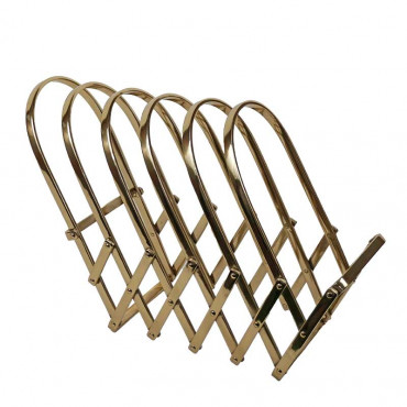Porte revue doré 64x13x26cm