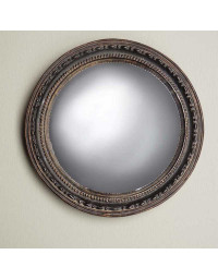 Miroir Sorcière En Résine Bronze Antique 10x10x2cm
