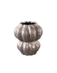 Vase rond bronze en céramique 22cm