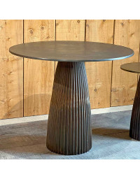 Table ronde Amanda marron 88x88x74cm