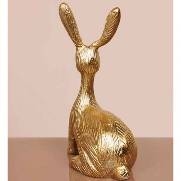Pierre lapin laiton 25x10x15cm