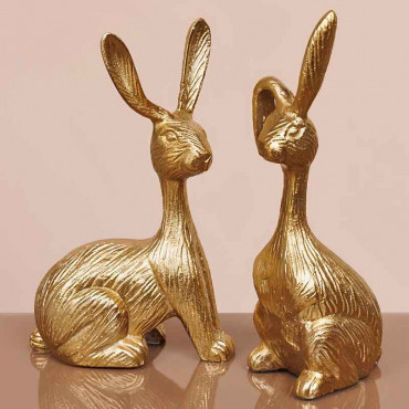 Pierre lapin laiton 25x10x15cm