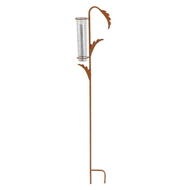 Pluviomètre Décoratif En Fer Abeilles Et Fleurs La Grande Prairie - Élégant Pour Jardin 14x6x100cm