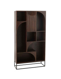 Etagère mode bois de manguier brun 90x33x168cm