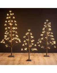Arbre lumineux à LED marron 40x90x40cm