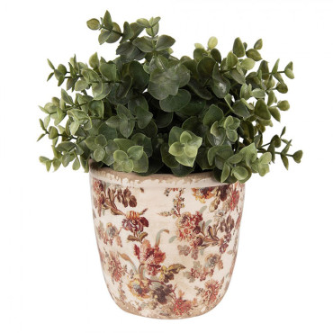 Pot de feurs d'intérieur Beige Rose 13x13cm