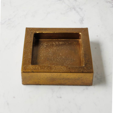 Plateau carré Zeus aluminium 5x20x20cm