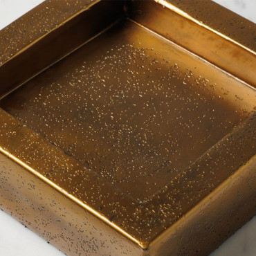 Plateau carré Zeus aluminium 5x20x20cm