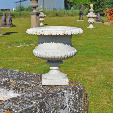Vase Médicis blanc antique H26 cm