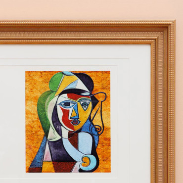 Tableau impression cubiste 60x80x3cm