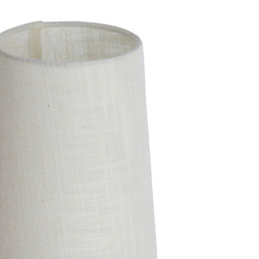 Lampe Howie bois crème métal 15x42cm
