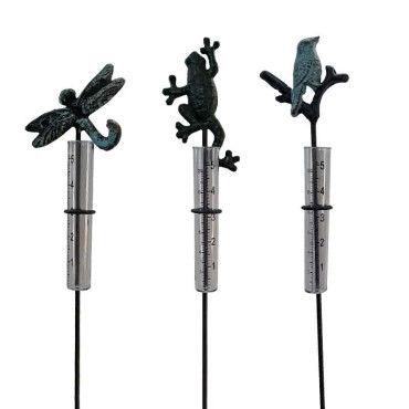 Ensemble 6 pluviomètres 8x4x43cm
