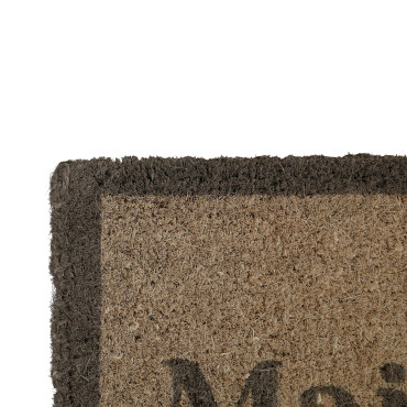 Paillasson maison chic marron coco 73x43x73cm