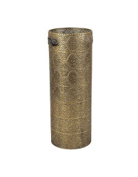 Porte parapluie orient métal doré 56x20x20cm