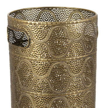 Porte parapluie orient métal doré 56x20x20cm