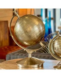Globe décoratif doré 28x26x56cm