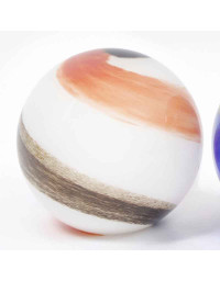 Lampe boule Galaxie led orange verre 29x29x29cm