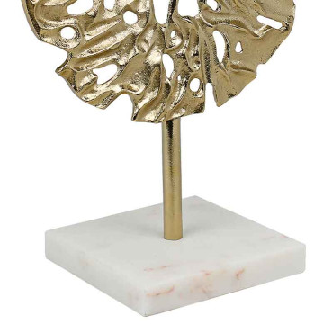 Décoration doré socle marbre 31x18x43cm