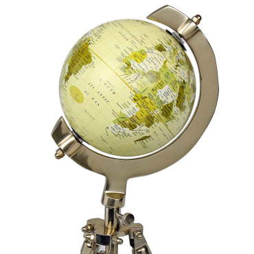 Mappemonde décorative sur pieds 15x13x39cm