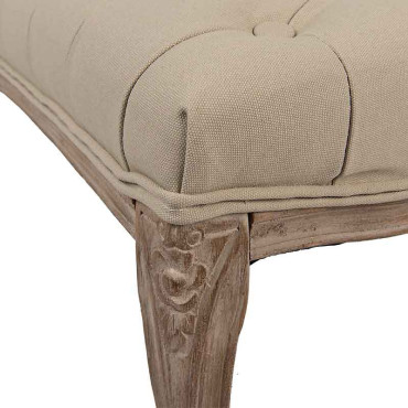 Banc bois beige marron 112x36x50cm