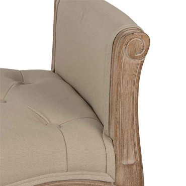 Banc marron beige bois 67x44x60cm