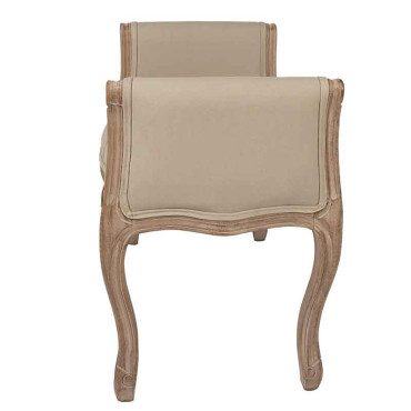 Banc marron beige bois 67x44x60cm