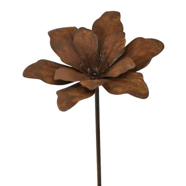 Tuteur déco fleur ouverte 27x24x110cm