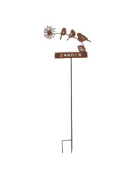 Tuteur déco jardin 34x115x2cm