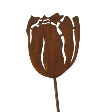 Tuteur jardin tulipe 19x1x90cm