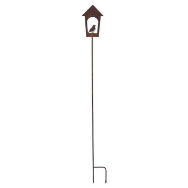 Set 2 tuteurs oiseaux fer 13x117cm