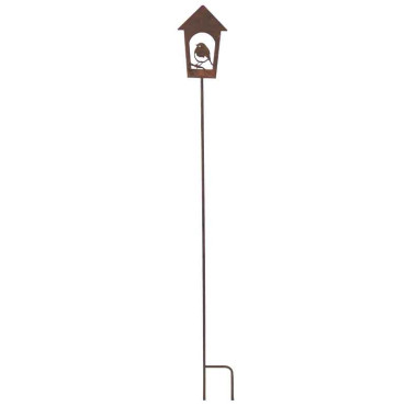 Set 2 tuteurs oiseaux fer 13x117cm