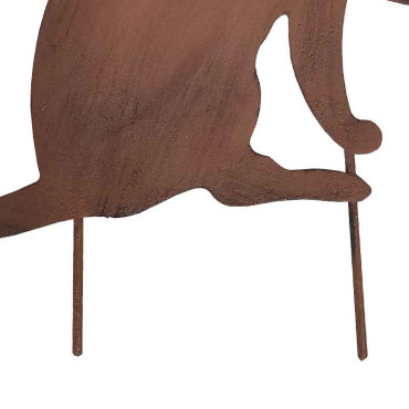 Silhouette chat fer 34x36cm