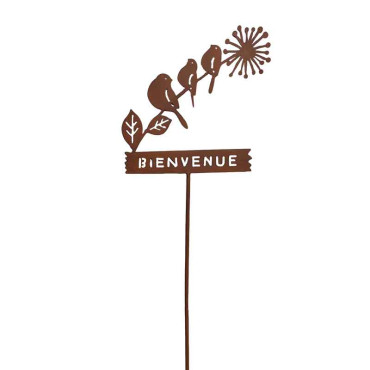 Tuteur déco bienvenue 29x115cm