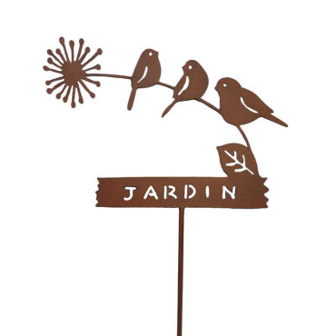 Tuteur déco jardin 34x115cm
