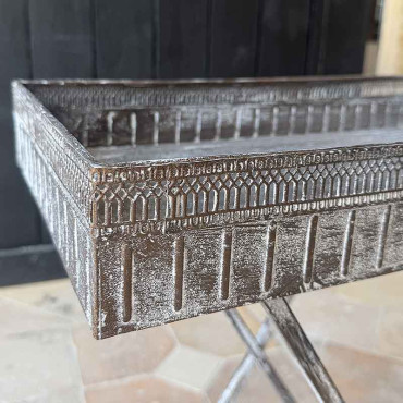 Jardinière sur pied fer 51x31x62cm
