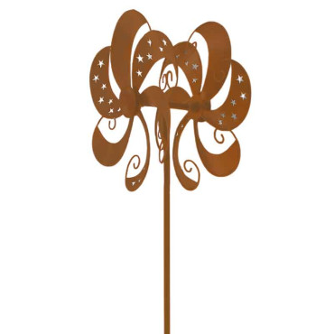 Moulin fleur tournante coloré 28x16x134cm