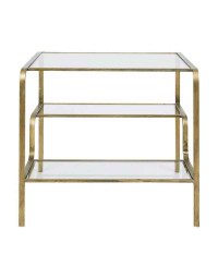 Table d'appoint Eluminea dorée 60x60x60cm