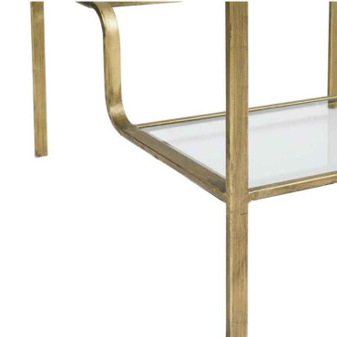 Table Eluminea doré 60x60cm
