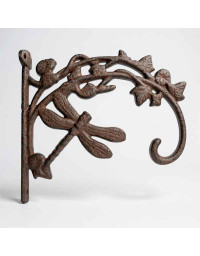 Potence murale libellule en fonte 20x4x17cm