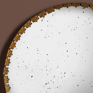 Miroir antique convexe 27x27x1cm